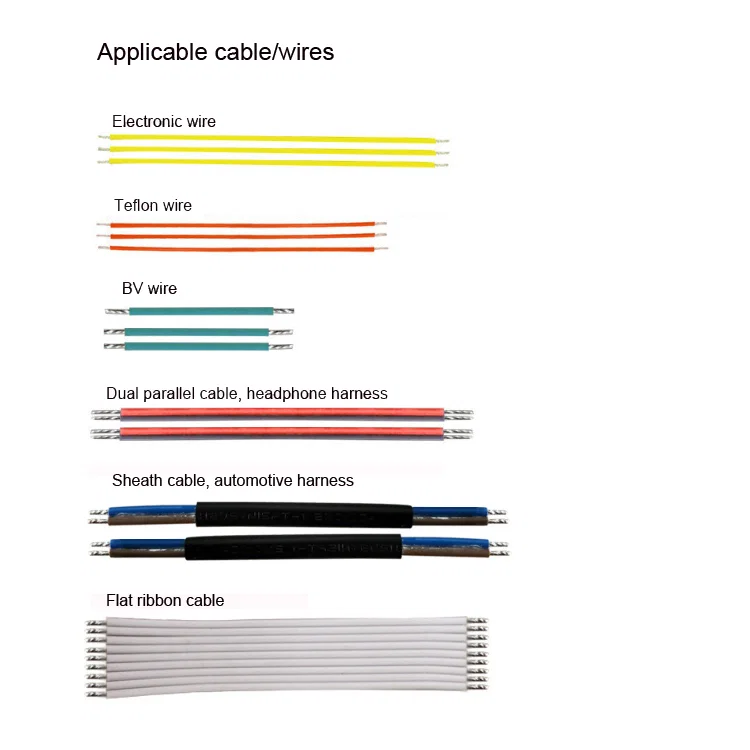 Образец отображения луженой машины для резки проволокой, лужения для резки и снятия изоляции с 5 проводами, машины для автоматического лужения проволоки с обоих концов