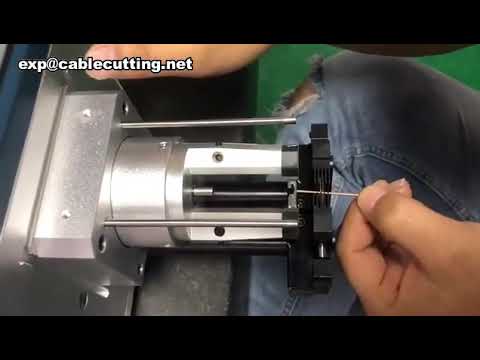 coaxial cable stripping machine for cable test video