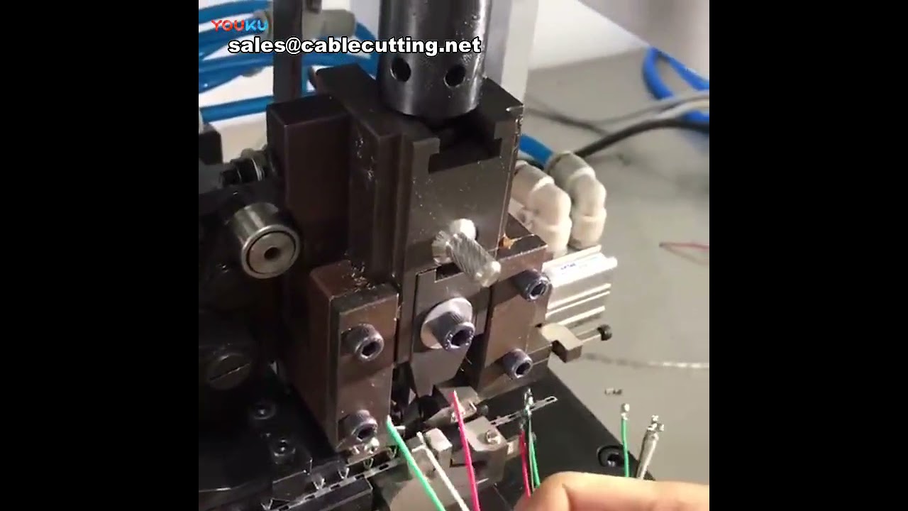 USB Cable Stripping and Terminal Crimping Machine | Automated Wire Processing