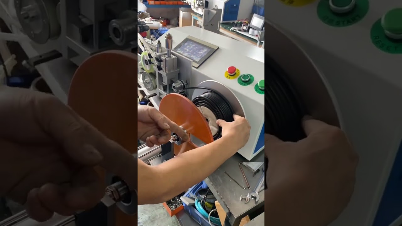 Desktop Automatic Meter Counting, Traversing, Cutting, Wire Winding & Coiling Machine 1mm to 8mm