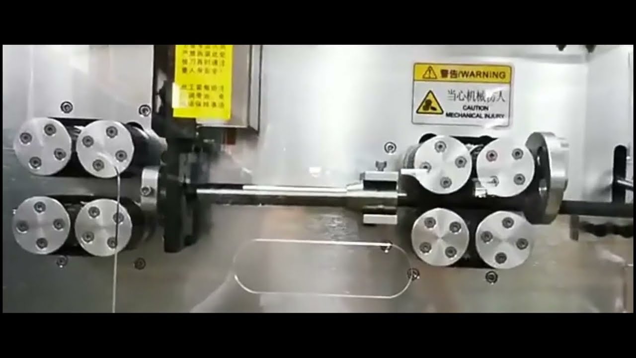 Plc Control Clear Pvc Plastic Coating Automatic Stainless Steel Wire Rope Cable Cutting Machine Equi