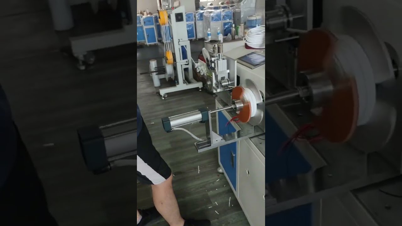 Automatic Meter Counting, Sorting, Cutting, Wire Winding & Tying All in One Machine #factory