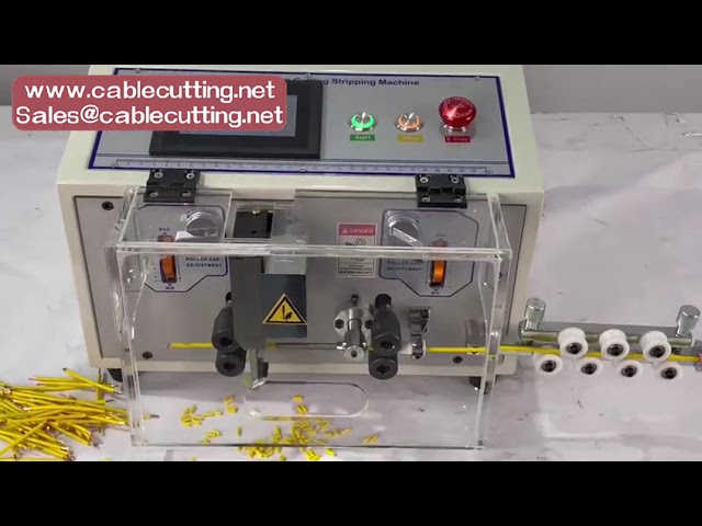 SD Wire Stripping Peeling Cutting Machine 0 1 6mm2 AWG10 AWG28 Automatic Single Double Wire Stripper