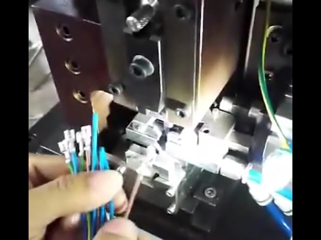 Electronic SingleMulti Core Flat Cable Stripping & Terminal Taping Machine   Earphone Cable Maker