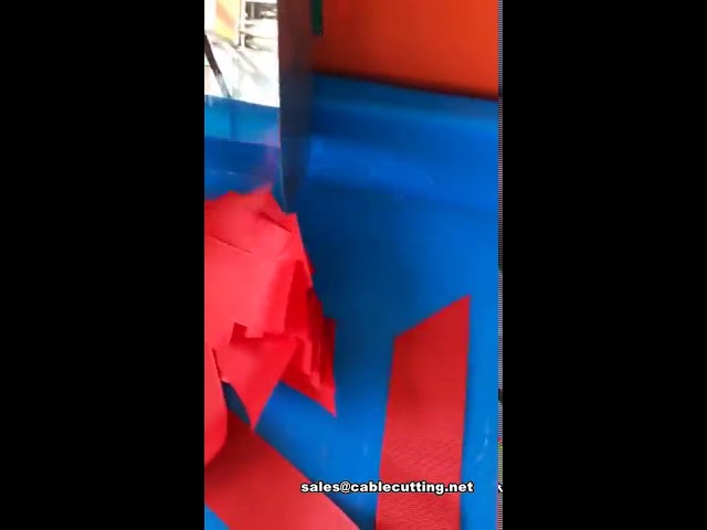 Ultrasonic ribbon tape cutting machine, Trapezoid shape cutting machine