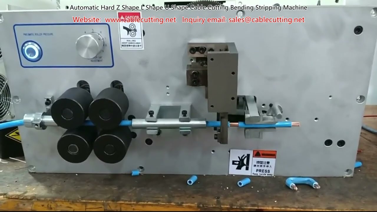 Automatic Hard Z Shape L Shape U Shape Cable Cutting Bending Stripping Machine