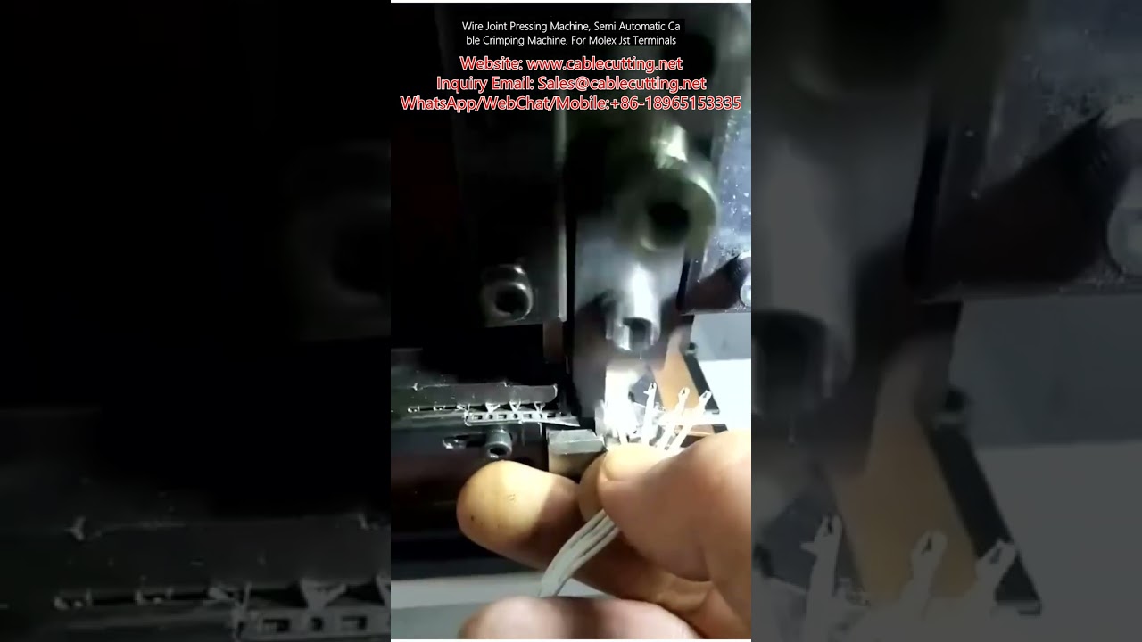 Wire Joint Pressing Machine, Semi Automatic Cable Crimping Machine, For Molex Jst Terminals