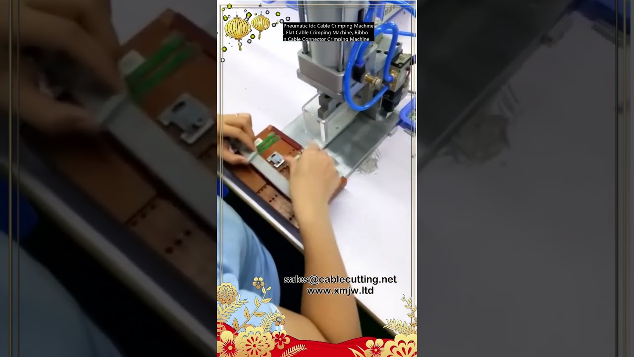Pneumatic Idc Cable Crimping Machine, Flat Cable Crimping Machine, Ribbon Cable Connector Crimping M