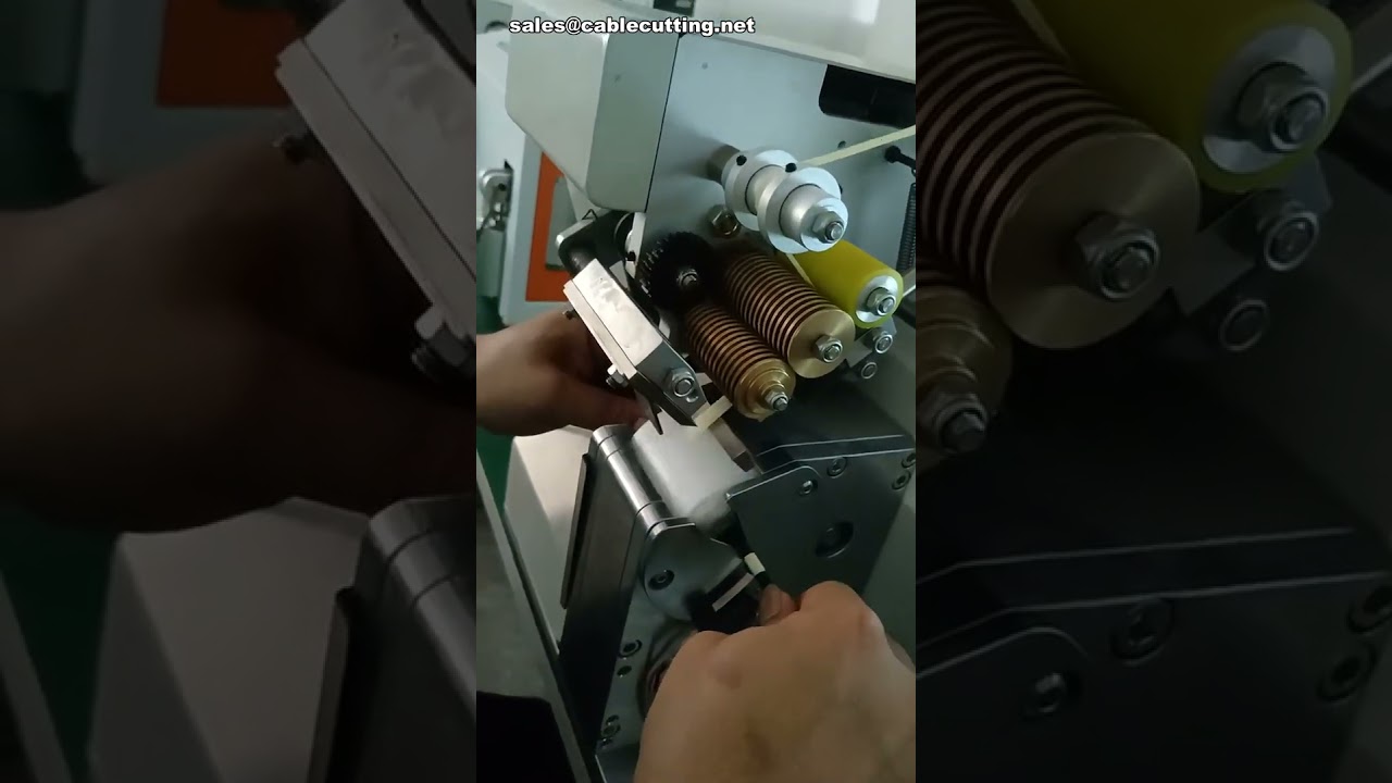 Electric Spot Tape Wrapping Machine Works with Masking Tape #machine #factory