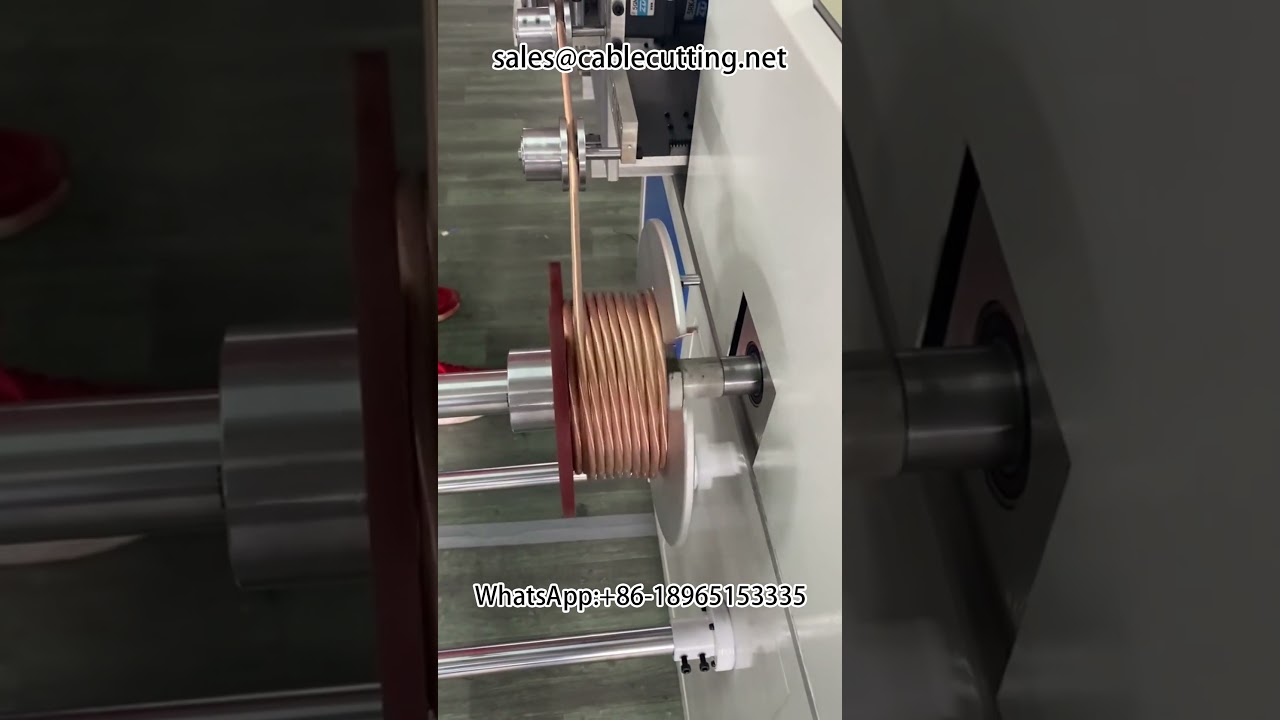 Automatic metre counting and arranging wire winding machine, large rolls divided into small rolls re