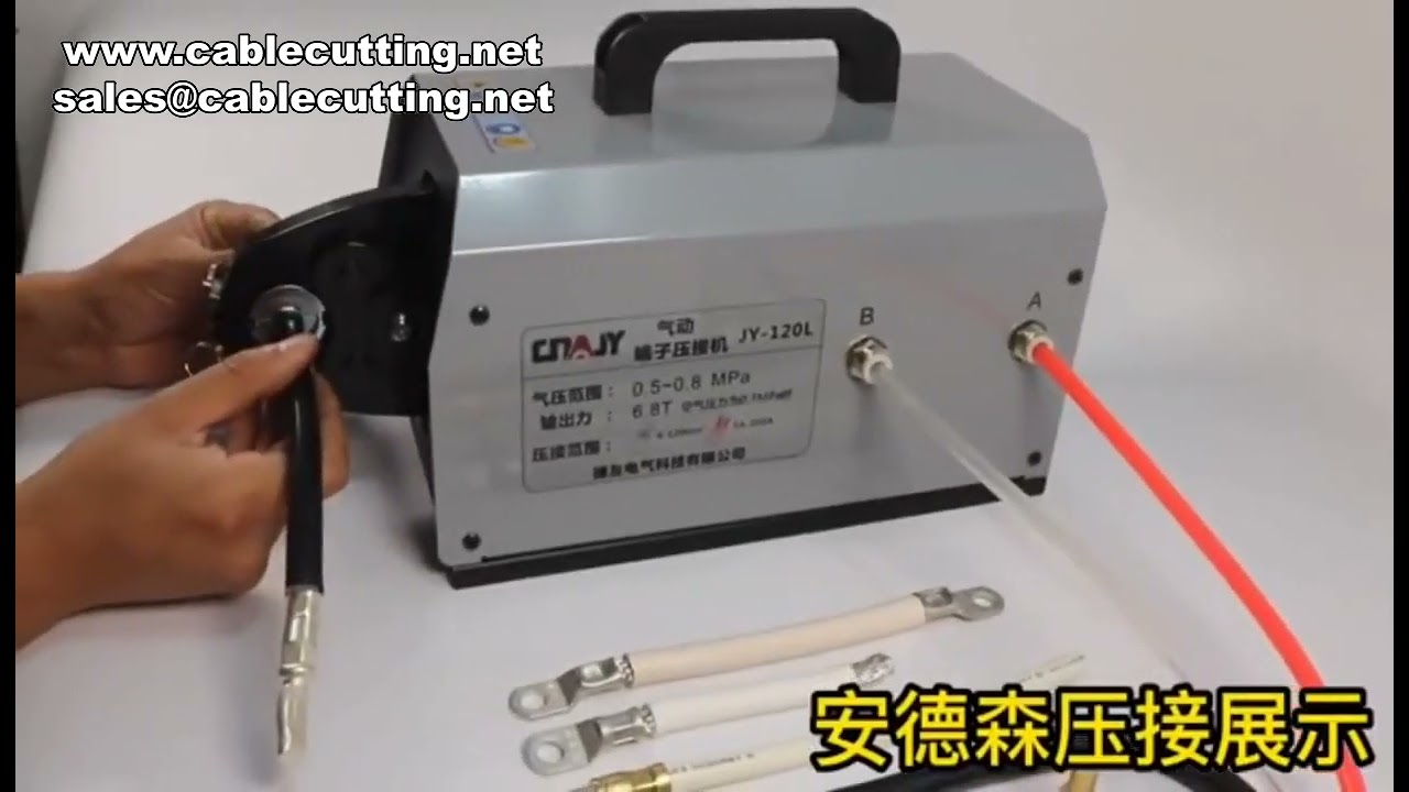 Powerful Pneumatic Terminal Crimping Machine for Copper and Open Lugs