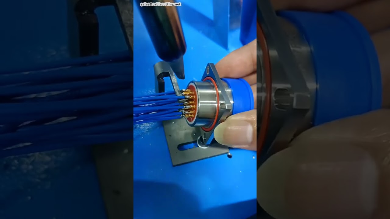 Angled Feed Semi Automatic Soldering Machine for Aviation Connectors