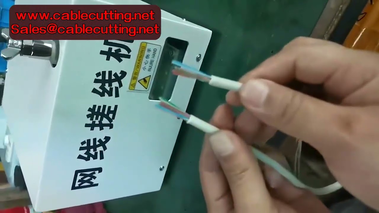 Network Cable RJ45 RJ12 Making Machine Cat6 Wire Straithener Machine