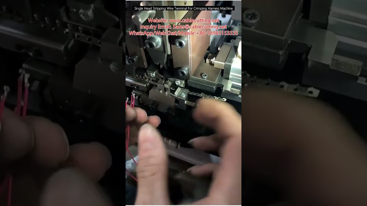 Single Head Stripping Wire Terminal For Crimping Harness Machine