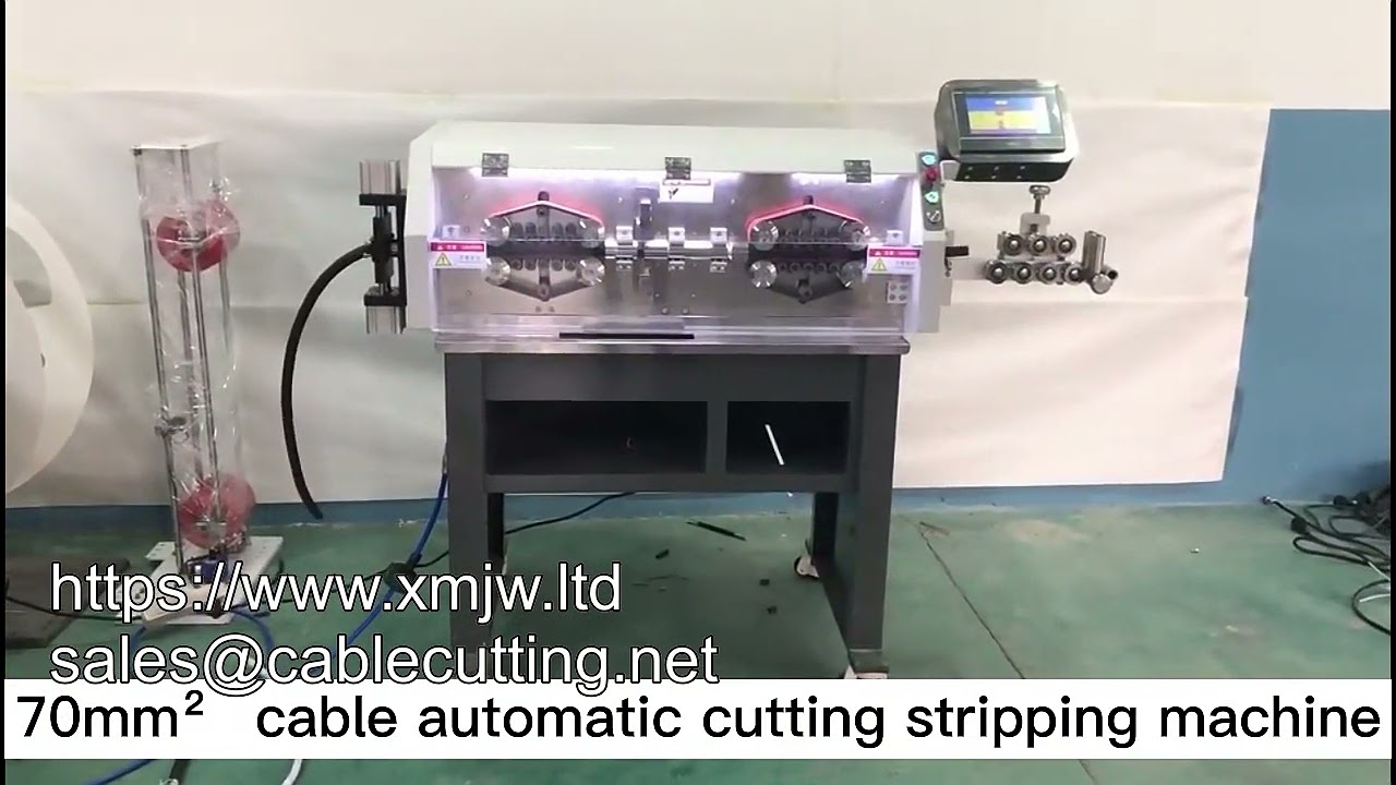 Fully Automatic Large Square Wire Cutting And Stripping Machine For 10 70sqmm Wire
