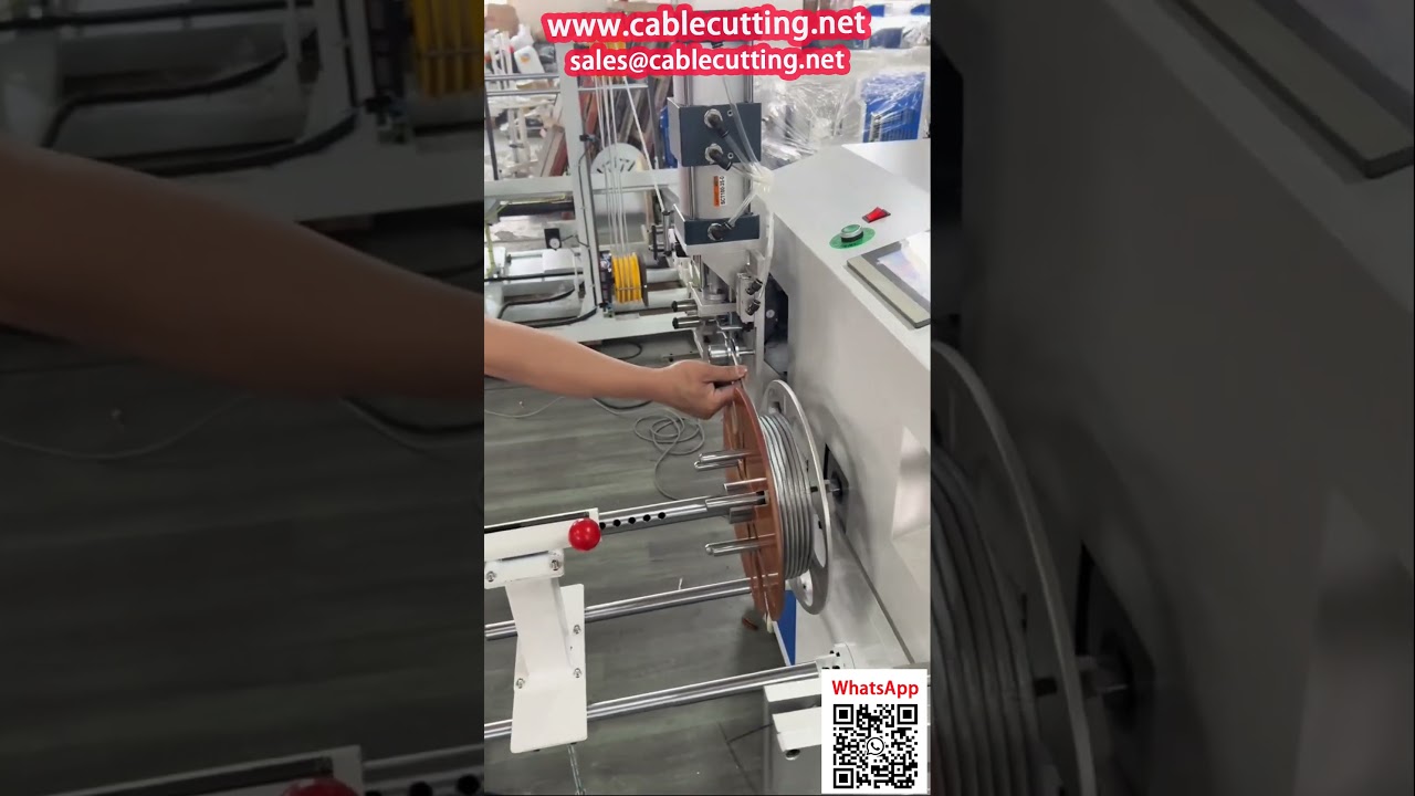 Machine Automatique de Comptage, Enroulage, Fractionnement et Ligaturage pour Câble Acier