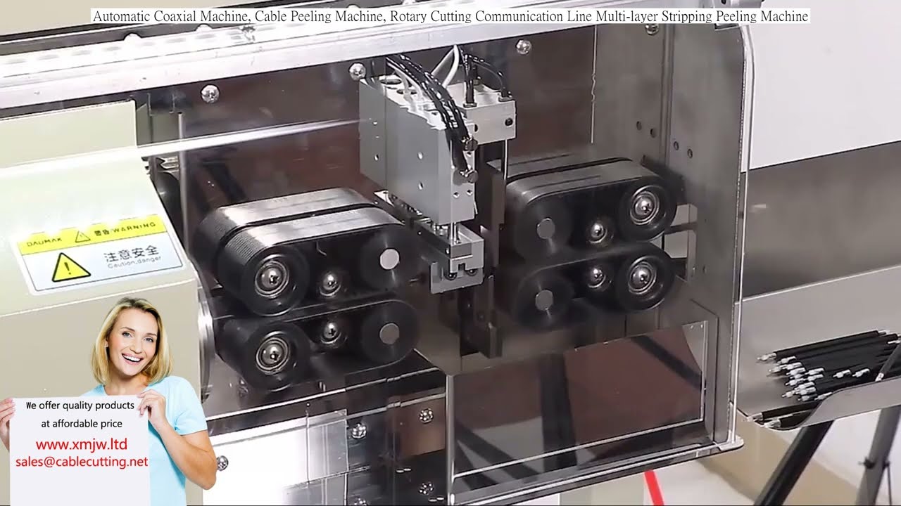 Coaxial cable stripping Machine,  Rotary cable Cutting machine, Multi-layer Stripping cable machine