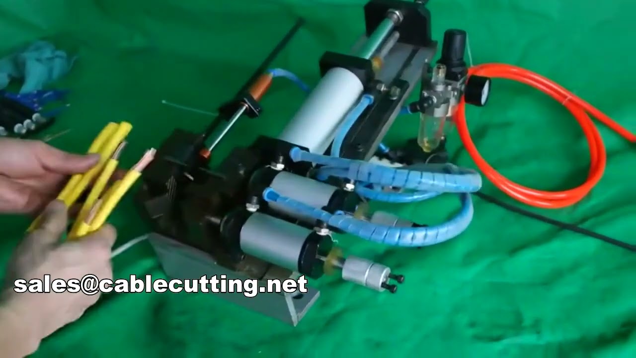 gas electric cable stripping machine