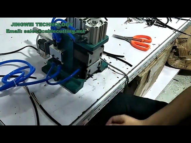 3F cable manufacturing equipment manual pneumatic peeling wire stripping twisting machine
