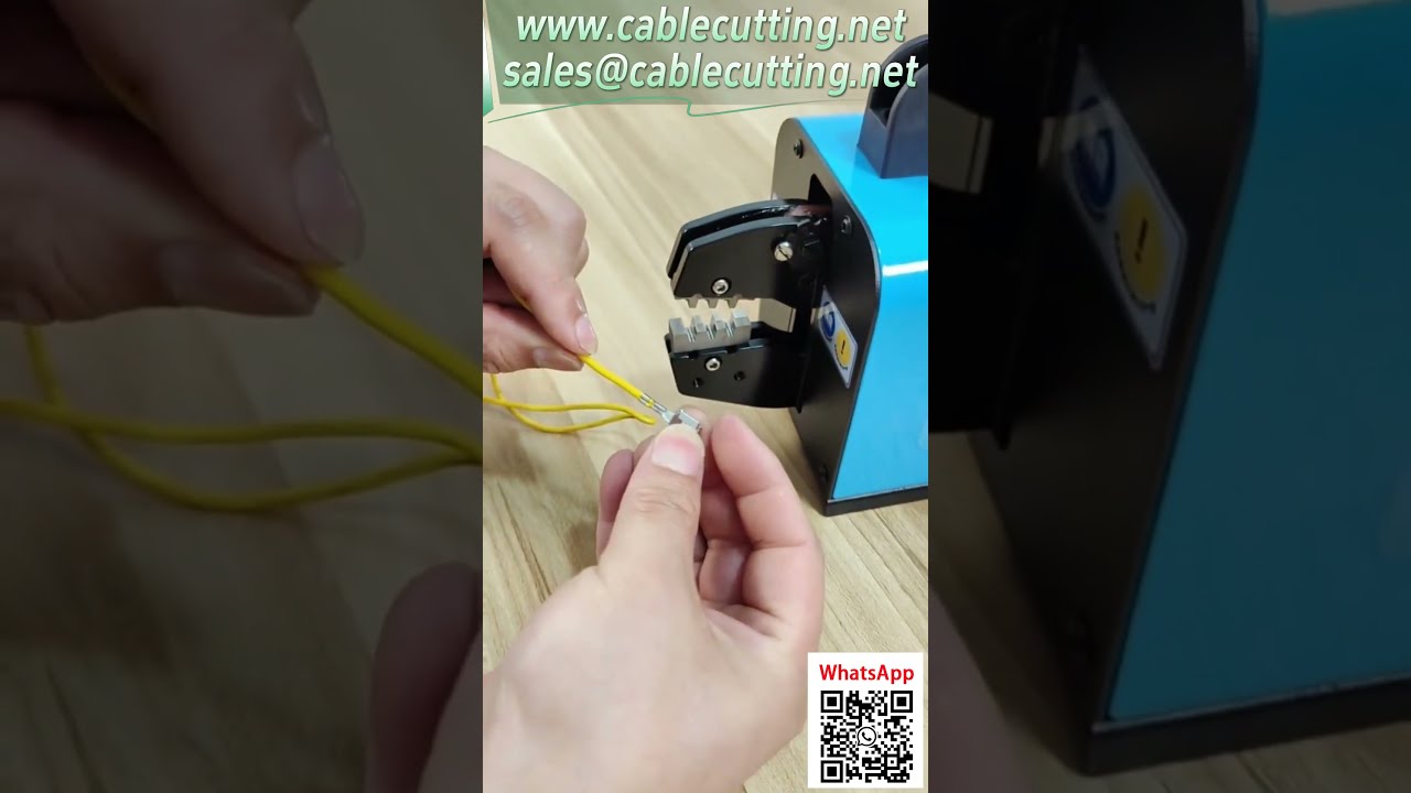 16M Wire Crimping Machine for Non-Insulated Terminals - Operation Demo