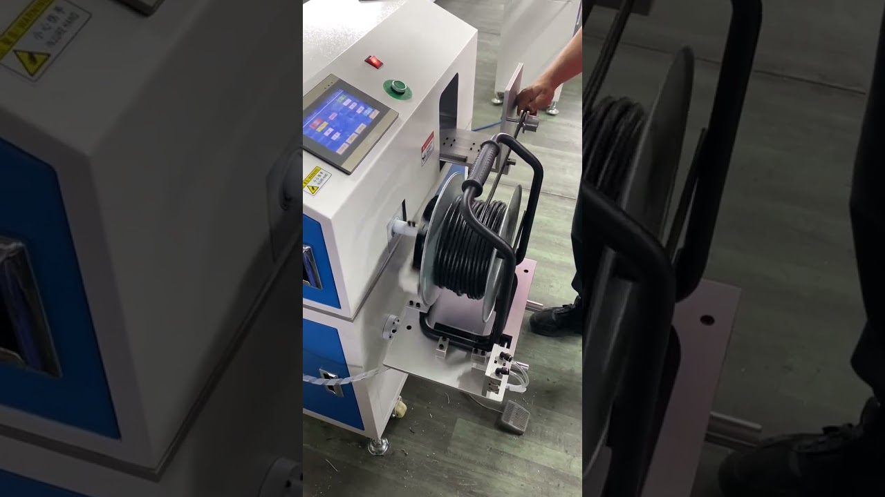 Floor Standing Mobile Handheld Cable Traversing Spooling Machine #factory #machine