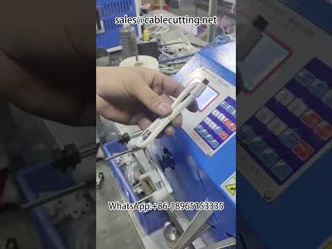 Silicone Ring Tied Data Cable Winding Machine #Data Cable #Wire Processing #Silicone Ring