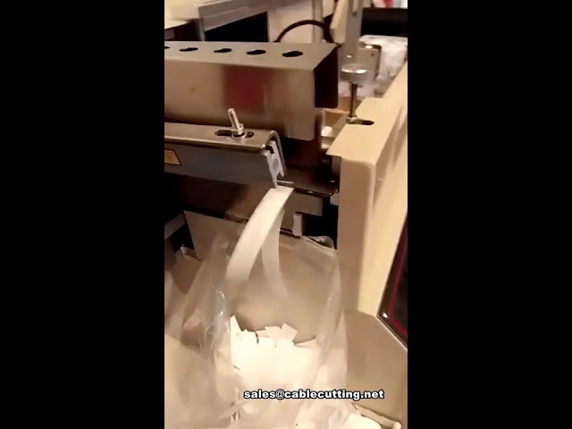 Automatic high speed wash care label cutting machine, Tape cutting machine