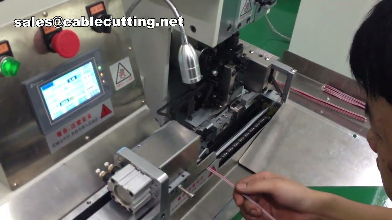 Flat Ribbon Cable Termianls Crimping Machine,Tv Antenna Connector Cable Crimping Machine Remove The