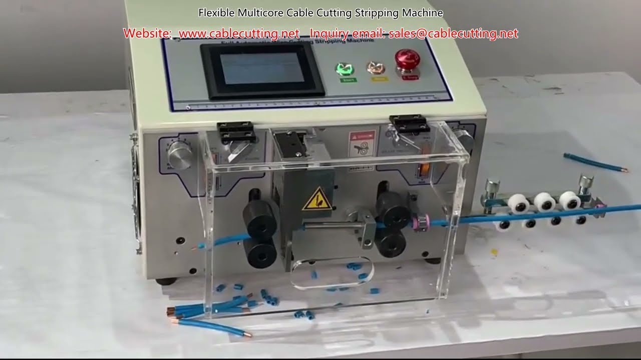 Flexible Multicore Cable Cutting Stripping Machine