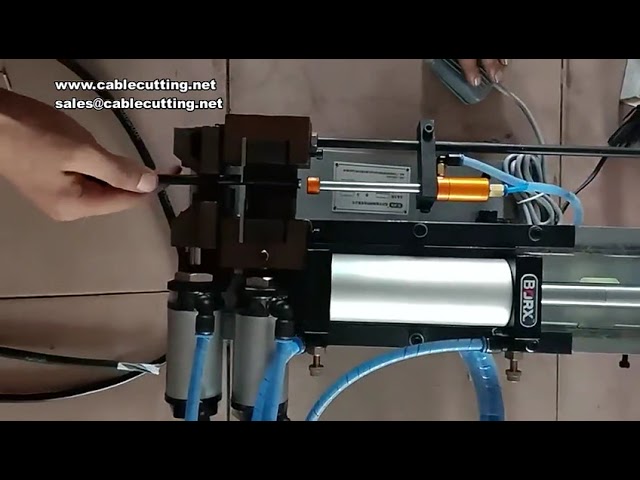 315 Pneumatic Electric Wire Peeling Machine Small Mini Power Cord Cable Stripper Machine Automatic C
