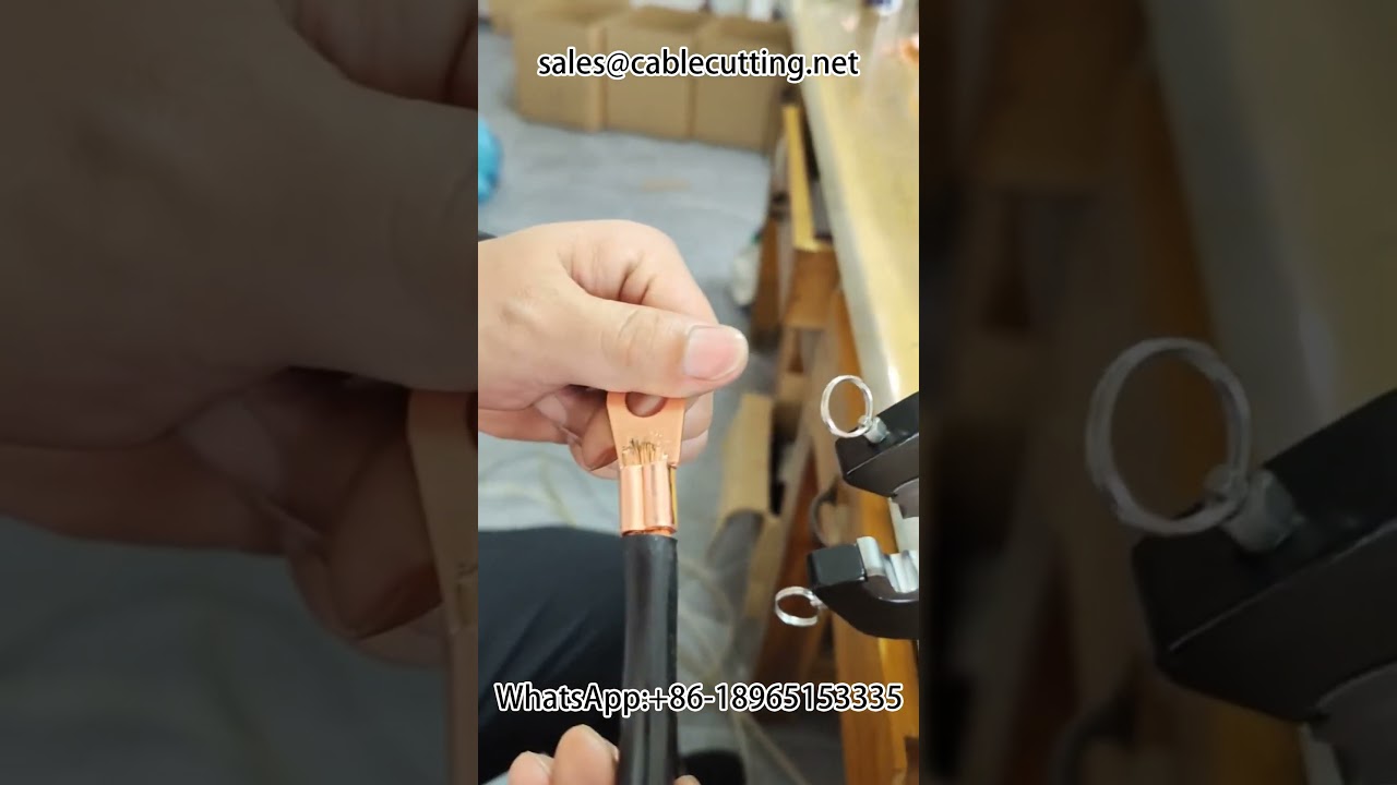 Pneumatic Crimping Machine 120-L for Phoenix Thickened Open Nose Terminals, One-Time Molding