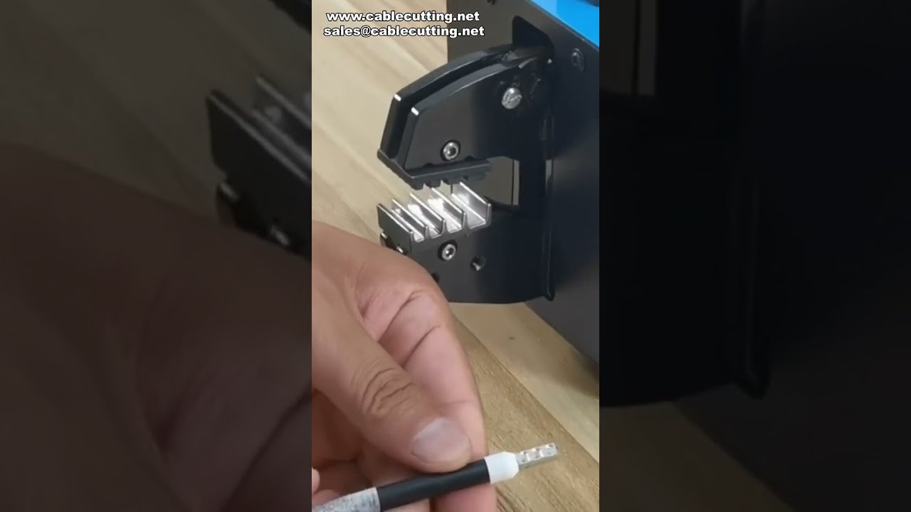 Pneumatic Wire Crimper Tube Terminal Crimping Effect Demonstration #factory #machine #diy