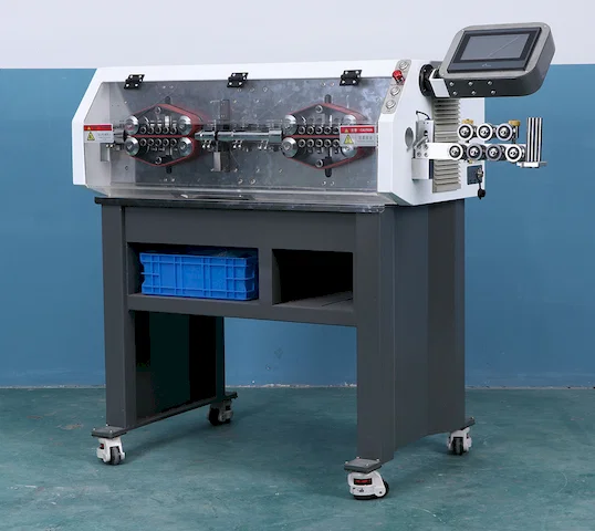 Мощный станок для резки и зачистки больших кабелей WPM-30-300 - Автоматическая машина для зачистки проводов